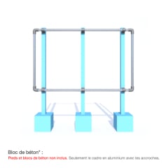 Panneau chantier : structure sur IPN