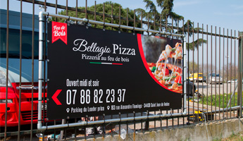 barriere publicitaire bache tendue pizzeria barriere publicitaire bache tendue pizzeria